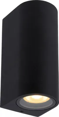 Image de Applique murale d'extérieur noire GU10 35 W ZARO Lucide