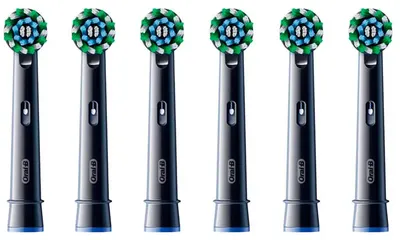 Produktbild von Braun Oral-B Aufsteckbürsten Pro CrossAction Schwarz 6er