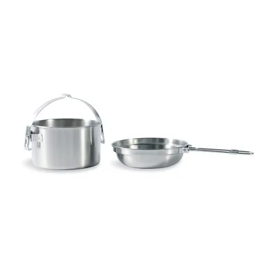 Produktbild von TATONKA Kettle 1,0L Kochtopf & Pfanne Komplett Set silber 1L