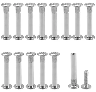 Produktbild von Hülsenschrauben Möbelverbinder M5 - 60 Stück - Eisen, verzinkt - Für Holzplatten und Regale