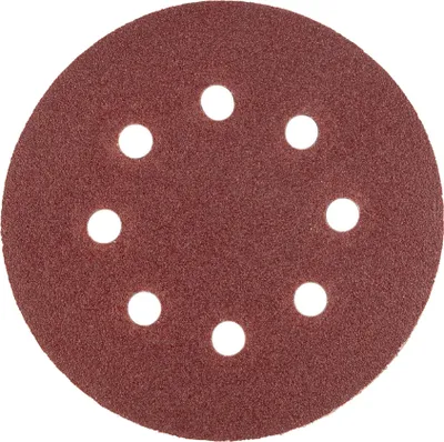 Image de Papier abrasif en disque 8 trous 125 mm P100 10 pièces Polax