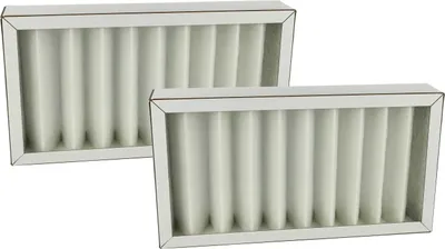 Produktbild von vhbw 2x Luftfilter G4 kompatibel mit Pluggit Avent P190 Lüfter, Badlüfter, Ventilator, Lüftungsgerät - Weiß