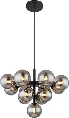 Produktbild von Globo Lighting|Hängeleuchte Metall schwarz matt, 13x G9 LED