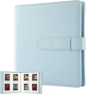 Produktbild von Fotoalbum mit 256 Taschen – passend für Fujifilm Instax Mini 9 Mini 8 / Mini 90 / Mini 25 / Mini 11 / Mini 12 / Mini Link Drucker, Snap PIC-300, Kodak Mini 3 - Zoll - Film (Blau)