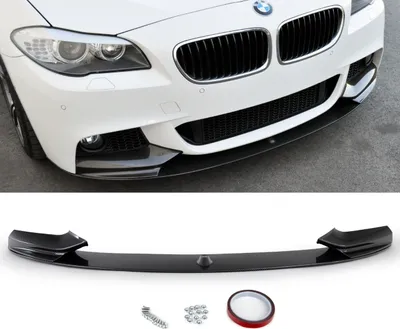 Produktbild von Sport-Performance Frontspoiler 3-teilig Lippe CARBON GLANZ passt für BMW 5er F10 F11 M-Paket