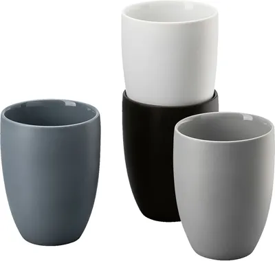Obrázek produktu pro Rosenthal The mug+, Sada, 0,28 l, Černá, Modrá, Šedá, Bílá, Porcelán, Džbánek, Univerzální