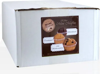 Produktbild von Hellma Mini Muffins in 3 Sorten 60 Portionen