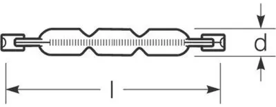 Produktbild von Radium Halogen Stab/Röhre, R7s, 230V, 48W, 750lm, 2900K, Ø12x81mm, 1 Stk.