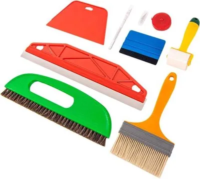 Productafbeelding van Gereedschapset voor het gladstrijken van behang, multifunctioneel, met spuitmonden en drukregeleenheid