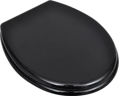 Produktbild von vidaXL Toilettensitze mit Deckel 2 Stk. MDF Schwarz