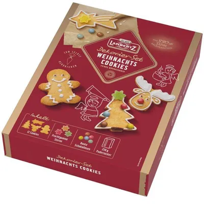 Produktbild von Lambertz Weihnachts-Cookies Dekorier-Set 500g