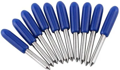 Image de Lot de 10 feuilles pour traceur en acier au tungstène, pour découpe à 30/45/60 degrés