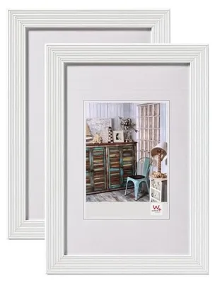 Immagine prodotto di Cornice per foto Walther Design, bianca, 10x15 cm, confezione da 2. Cornice in legno HI015WD
