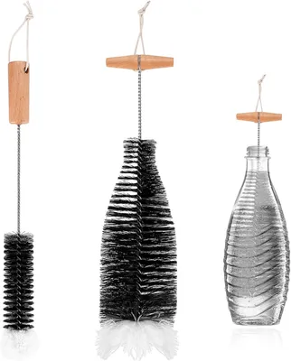 Produktbild von Flaschenbürste 2 Stück, für Sodastream Flaschen, Glasflaschen, Küchenzubehör