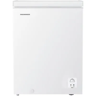Produktbild von Heinner HCF-HS142E++ Gefriertruhe 142 L, Schnellgefrier, Mechanische Bedienung, Mit 1 Korb, Weiß