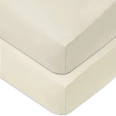 Productafbeelding van Hoeslaken voor babybedje 70x140 cm van 100% katoen - Wit