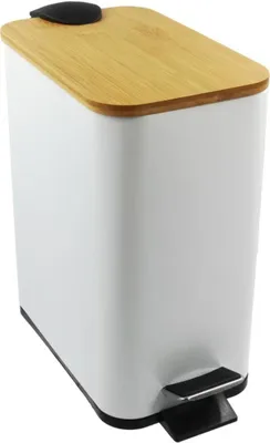 Zdjęcie produktu dla Kosze z pedałem 5L RADO biały