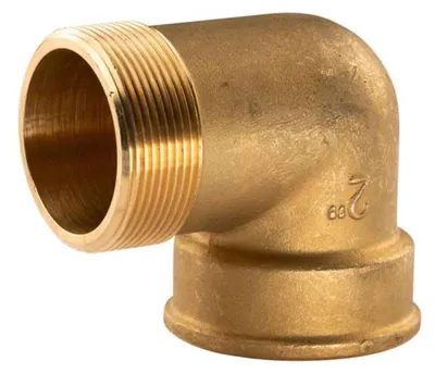Produktbild von Messing Gewinde-Fitting 90° Winkel 2'IG - 2'AG (DN 50) - schwere Ausführung