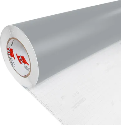 Produktbild von DecoMeister Möbelfolie selbstklebend 63x100 cm - Grau Matt - Einfarbig Klebefolie für Möbel - Klebefolie Möbel für einfache Anwendung, ideal für die Renovierung von Küche oder Bad - Möbelfolie