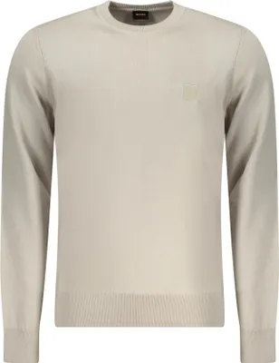 Produktbild von Eleganter Herrenpullover in Beige aus regenerierter Baumwolle。