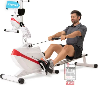 Produktbild von SportPlus I Rudergerät I für zuhause, Rudermaschine klappbar, Rudergerät leise, Rudergerät Magnet, Fitnessgerät rudern, SP-MR-008