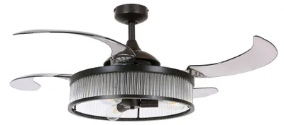 Obrázek produktu pro Stropní ventilátor Fanaway Corbelle černý 122 cm s osvětlením a dálkovým ovládáním