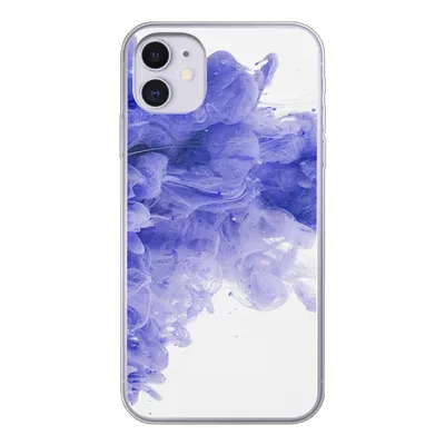 Produktbild von MuchoWow® Handyhülle Schutzhülle Hülle für iPhone 11 Tinte - Lila - Abstrakt Silikon Softcase Handy Hülle - Handytasche