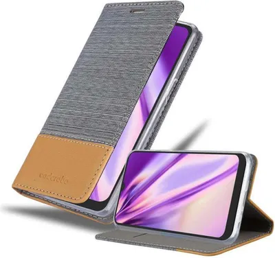 Zdjęcie produktu dla Etui ochronne Cadorabo do LG K40S w kolorze szarym etui na telefon komórkowy pokrowiec na książkę