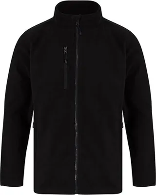 Produktbild von Henbury H860 | Recycled Polyester Microfleece Jacket XS bis 4XL - Farbe: Black - Größe: 4XL