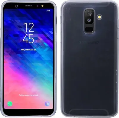 Produktbild von Samsung Galaxy A6 Plus Handy Silikon Schutzhülle Cover Case Transparent