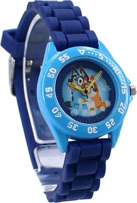 Produktbild von Vadobag | Kinderuhr Bluey und Bingo - Blau - Wasserdicht - Verstellbares Armband - Spaß für Kinder