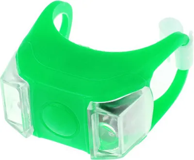 Produktbild von Silikon Fahrrad Fahrrad Radfahren Kopf Heck Heck Warnung Sicherheit LED Lampe Gluehbirne Gruen
