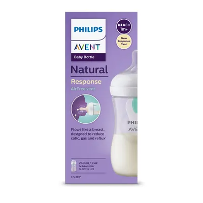 Produktbild von Philips AVENT Natural Response SCY673/01 Babyflasche mit AirFree Ventil 260ml, Sauger 3