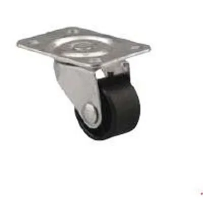 Image de Roulette de meuble 25mm pivotante noire