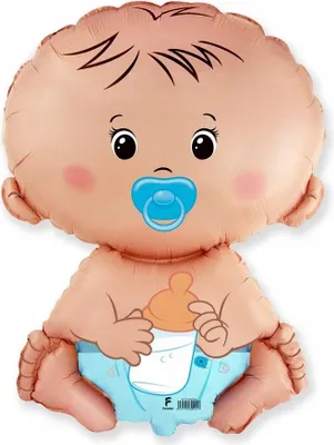 Produktbild von Folienballon 24" FX - "Baby Boy" 1 Stk.
