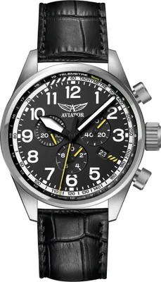 Zdjęcie produktu dla Zegarek męski Aviator V.2.25.0.169.4 czarny