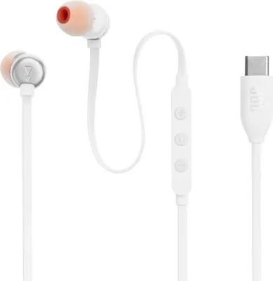 Obrázok produktu pre Slúchadlá JBL Tune 310C USB-C, káblové, biele