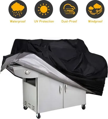 Produktbild von Jopassy Grillschutzhüllen Grill Gasgrill Abdeckhaube Grillabdeckung Abdeckung Grillhaube Wetterschutz Regenschutz Schutzhülle Abdeckplane Outdoor BBQ 145x 61x117cm