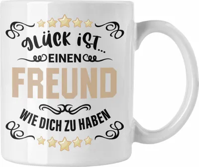 Produktbild von Trendation - Bester Freund Tasse Geschenk Beste Freunde Bester Freund Der Welt Geschenkidee (Weiß)