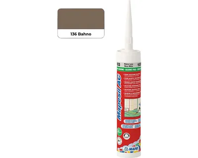 Obrázok produktu pre Sanitárny silikón MAPEI Mapesil 310 ml AC 136 bahno