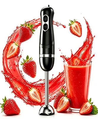 Stabmixer 1100 W, Edelstahl, 2 Stufen + Turbo, BPA-frei