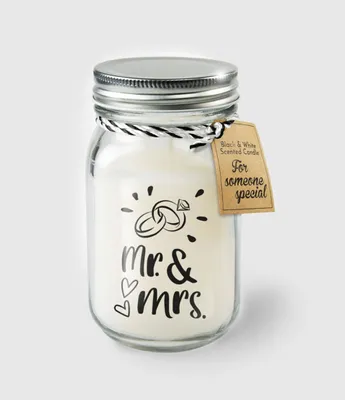 Produktbild von Duftkerze im Glas – Mr. & Mrs.