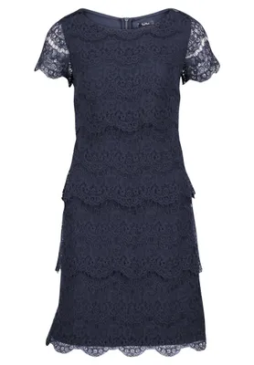 Produktbild von Vera Mont Damen Kleid Gr. 44 Knielang Halbarm Rundhalsausschnitt gefüttert Modell 8541