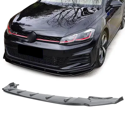 Produktbild von Stoßstange Frontspoiler Spoiler Carbon Look für VW Golf 7 2013-2020 mit GTI
