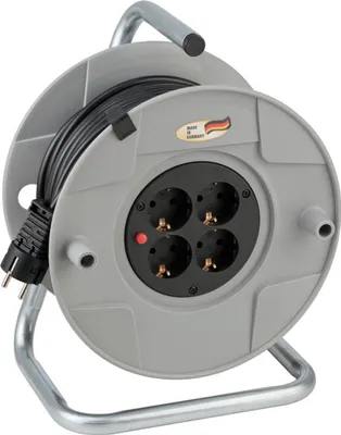 Produktbild von Brennenstuhl BAT Kabeltrommel AK 260 (40m Kabel, aus bruchfestem Kunststoff, 4 Steckdosen, für den Innenbereich)