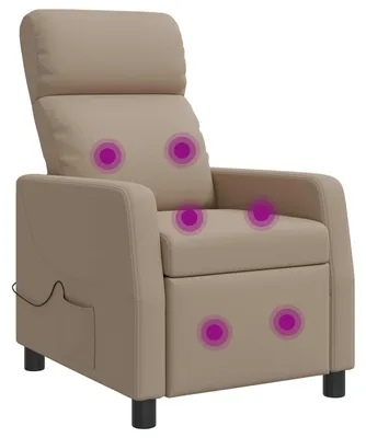 Produktbild von vidaXL Massage Relaxsessel Cappuccino Kunstleder