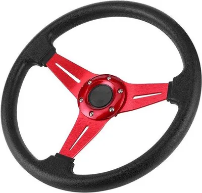 Productafbeelding van Sportstuur 350mm - Universeel - Slijtvast - Modern design - Comfortabel rijden - Racestuur