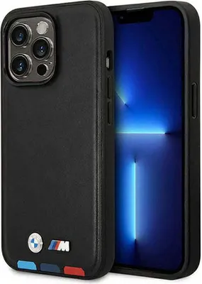 Immagine prodotto di Etui Bmw Bmhmp14X22Ptdk Iphone 14 Promax 6,7 Czarny/Black Pelle Timbro Tricolore Magsafe