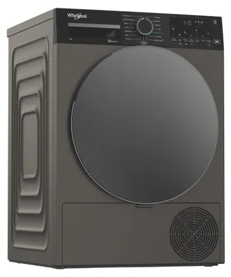 Immagine prodotto di Whirlpool C WD 96M GBS IT, a stelo, riempimento frontale, pompa di calore, grigio, girevole, touch, nero