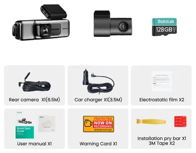 Produktbild von Dashcam, 4K Aufnahme, Sprachsteuerung, Standardpaket, 128G-a